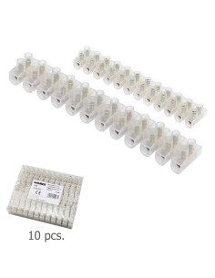 Regleta 12 Fichas Empalme  2 A. - 2,5 mm² (Paquete 10...