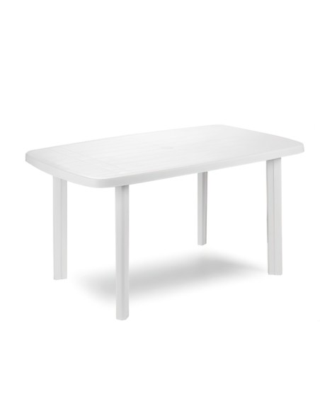 Mesa Resina Blanca 140x  90 cm.