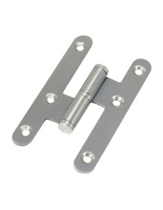 Pernio Inox Canto Redondo Sin Remate 100 mm.  Izquierda