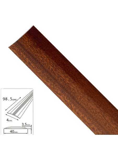 Tapajuntas Adhesivo Para Moquetas Metal Sapelli   98,5 cm.