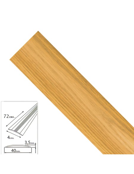 Tapajuntas Adhesivo Para Moquetas Metal Roble   82,0 cm.