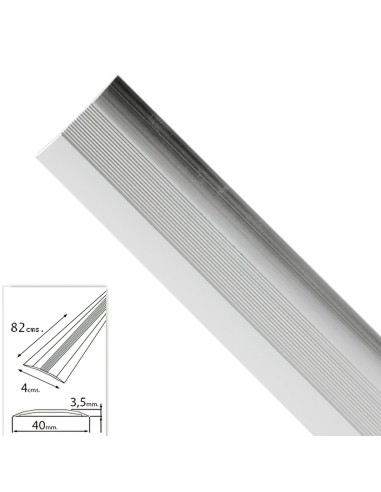 Tapajuntas Adhesivo Para Moquetas Metal Plata   82,0 cm.