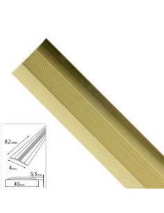 Tapajuntas Adhesivo Para Moquetas Metal Oro   82,0 cm.