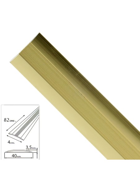 Tapajuntas Adhesivo Para Moquetas Metal Oro   82,0 cm.