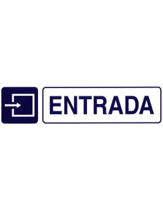 Rotulo Adhesivo 250x63 mm. Entrada