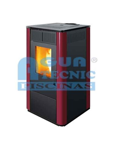 Estufa pellet HERGOM Adda   8 kw burdeos (Descatalogado)