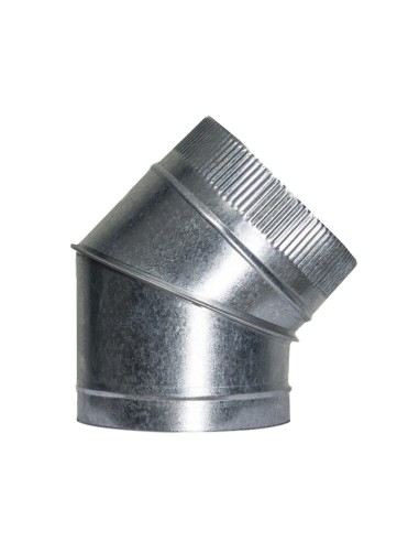 Codo Estufa Galvanizado de  200 mm. 45° (0,8 mm.)