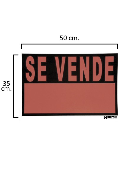 Cartel Se Vende  50x35 cm.