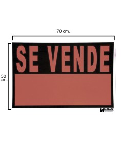 Cartel Se Vende  70x50 cm.