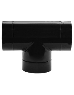 Te Estufa Negro Vitrificado 150 mm. 90°