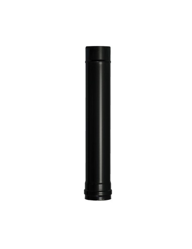 Wolfpack Tubo de Estufa Pellet Acero Vitrificado Negro Ø 80 mm. Longitud 50 cm. Estufas de Leña, Chimenea, Alta resistencia,