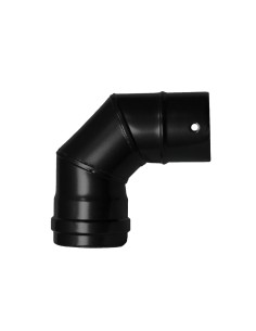 Codo Estufa Pellet Vitrificado Ø80 mm  90°