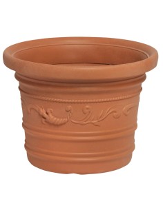 Saturnia Macetero Resina Redondo, Color Terracota,...