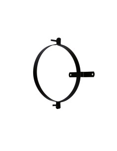 Abrazadera Tubo Estufa Pellet Vitrificado Con soporte 80...