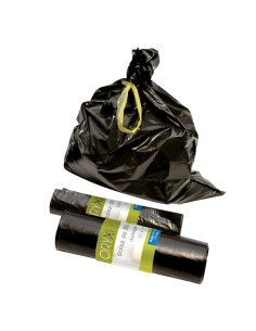 Bolsa Basura mediana 50 litros 55x70 cm. Rollo 15 unidades