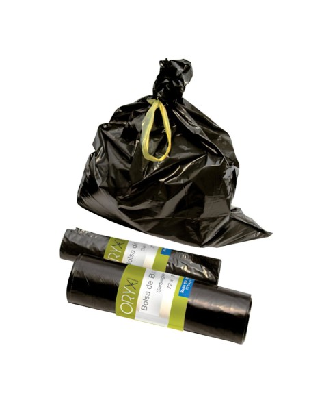 Bolsa Basura mediana 50 litros 55x70 cm. Rollo 15 unidades