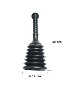 Desatascador Goma Fuelle         Ø 12 cm. /  Alto 30 cm.