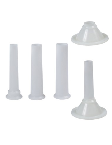 Juego Embudos Plastico Para Maquina Picar Carne Nº  5 (4 Piezas)