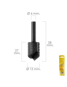 Fresa Rotativa Madera Para Vaciado Ø 15 mm. Para Taladro...