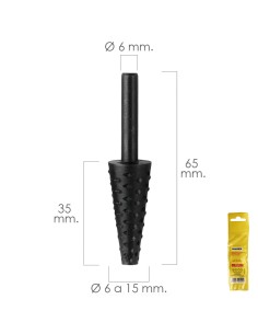 Fresa Rotativa Para Madera Conica Ø 6 a 15 mm. Para...
