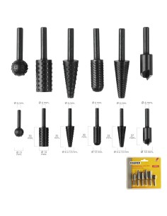 Juego Fresas Rotativas Para Metal y Madera 6 Piezas Para...