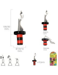 Tapon Botella Hermético Con Sistema De Sellado Mediante...