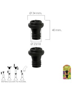 Tapon De Vacio Para Vino Uso Con Bomba Exterior