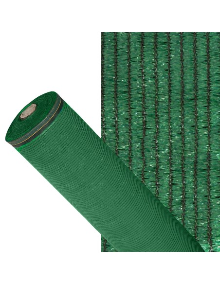 Malla Sombreo 90%, Rollo 1,5 x 50 metros, Reduce Radiación, Protección Jardín y Terraza, Regula Temperatura, Color Verde Claro