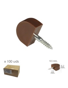 Soporte Estanteria Tornillo Pequeño Marron (Caja 100...