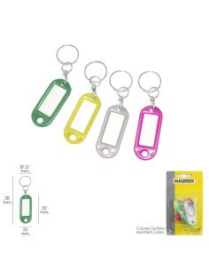Llavero Portaetiquetas (Blister 4 piezas)