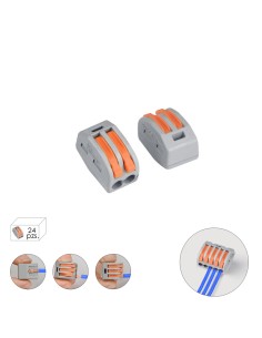 Regleta Conexion Rapida, Conexion Electrica 2 Polos, Ø 4...