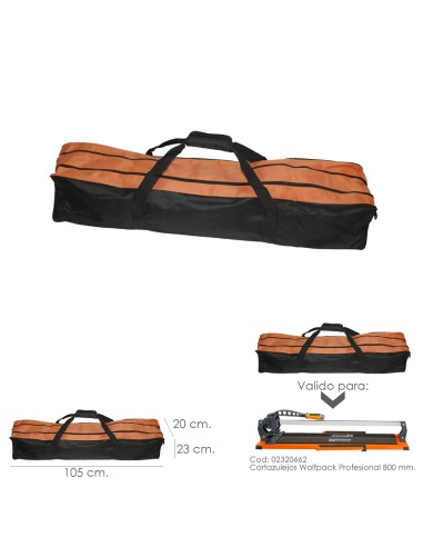 Bolsa transporte universal corta azulejos 800mm WOLFPACK 02320663