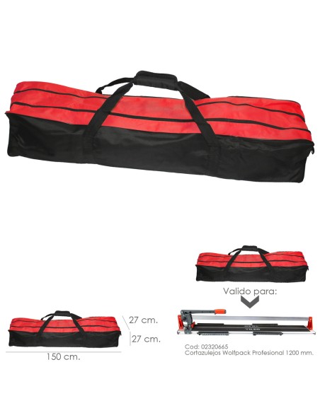 Bolsa trnasporte WOLFPACK universal corta azulejos 1200mm 2320666