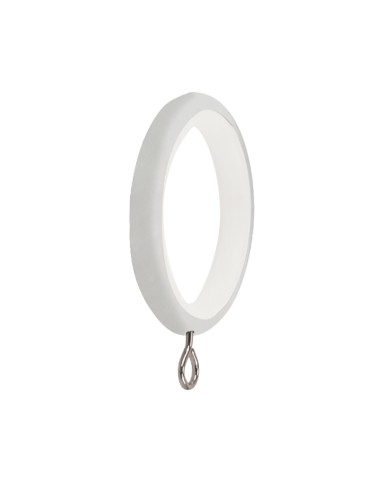 Anilla Zirconio Para Barras Ø 20 mm. Sin Silenciador Acabado Blanco (Blister 10 unidades)