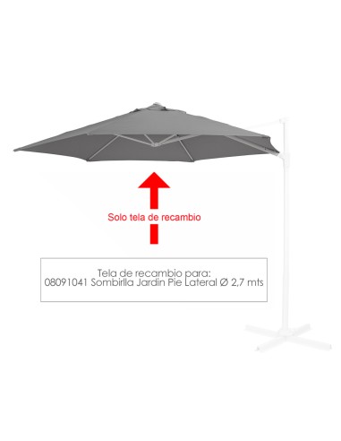 Tela recambio sombrilla jardin PAPILLON pie...