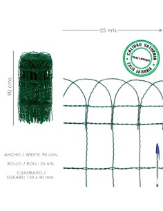 Malla Electrosoldada Plastificada Residence Altura 90 cm....