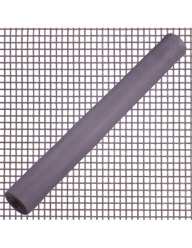 Tela Mosquitera Fibra Vidrio Gris 18x16/80 cm. Rollo 50 metros.