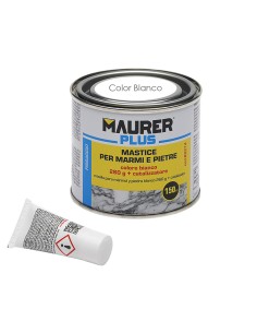 Masilla para marmol/piedra MAURER 150ml color blanca...