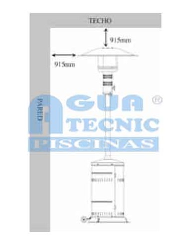 Estufa gas MB terraza Mercasol butano/propano