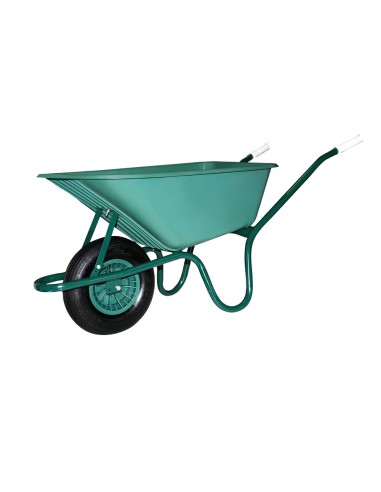 Carretilla obra WOLFPACK plastico verde 100lt...
