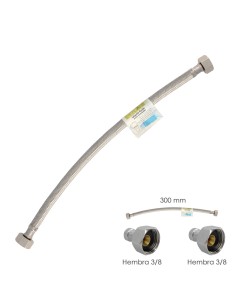 Latiguillo Flexible Acero Inoxidable Hembra 3/8 - Hembra...