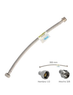 Latiguillo Flexible Acero Inoxidable Macho 3/8 - Hembra...