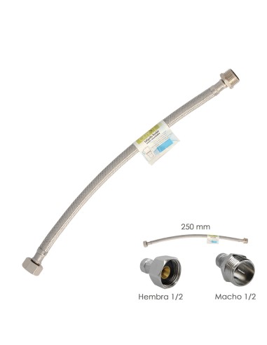 Latiguillo flexible acero inoxidable ORYX M ½"...