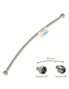 Latiguillo Flexible Acero Inoxidable Macho 3/8 - Hembra...