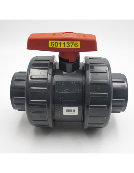 Valvula bola PVC-U H-H   75mm PN10 KRIPSOL Akros AK VEP75 (presion)