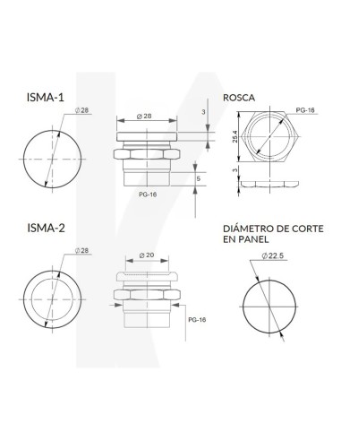 Pulsador tactil IRIS piezoelectrico ISMA...