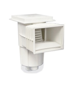 Skimmer piscina hormigon HW boca standar ABS blanco marco...