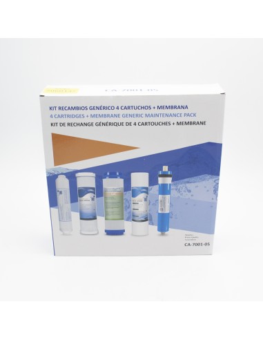 Filtros osmosis HW Kit recambio generico (4 filtros + 1 membrana) CA-7001-05