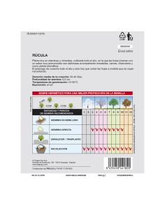 Semillas SATURNIA rucula (eruca sativa) 9gr 08093646 2