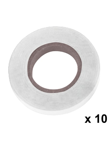 Cinta para atadora SATURNIA 11x0.15mm blanco rollos de 26mt (pack 10und) 08021105
